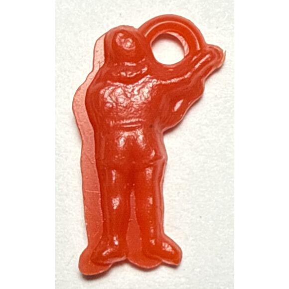 Vintage Cracker Jack Red Guitar Player Charm 1G - Picture 2 of 2